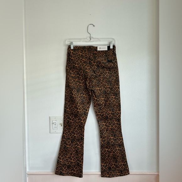 NWT 7 for all Mankind High Waist Slim Kick Animal Print Coated Jeans Boho Casual - Picture 4 of 6